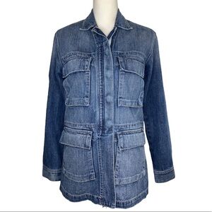 True Religion Denim Military Style Jacket